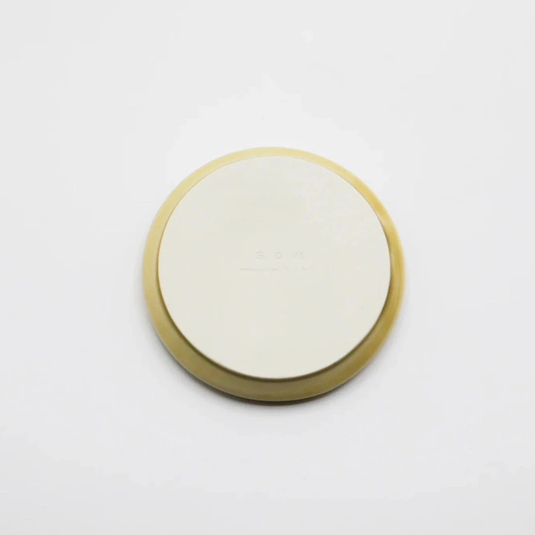 Hibi Seto Round Tray (Incense Holder) / Kiesto Yellow - Hibi 5 Hibi Seto Round Tray (Incense Holder) / Kiesto Yellow - Hibi - Image 3