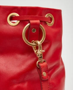 Drawstring Bag With 2 Way Shoulder Strap - S / Cherry Red- (ki:ts) -Ki:ts Shop image 3bee5d3d e319 4472 963b ff68d080c07a