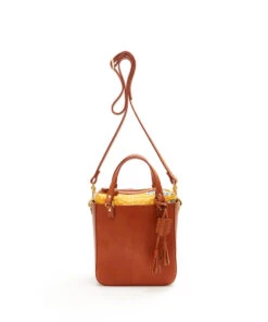 SQ Hand Bag With Pouch / Tan - (ki:ts)