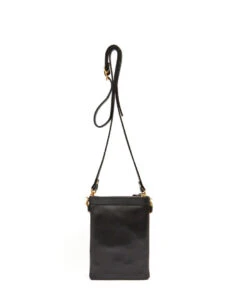 Fold Purse With Shoulder Strap / Black - (ki:ts)