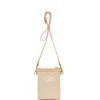 Fold Purse With Shoulder Strap / Cafe Latte - (ki:ts)