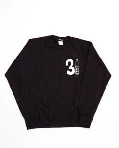 31 Wine Bottle Sweatshirt / Black - (ki:ts) X Black Score