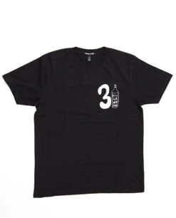 31 Wine Bottle T-shirt / Black - (ki:ts) X Black Score
