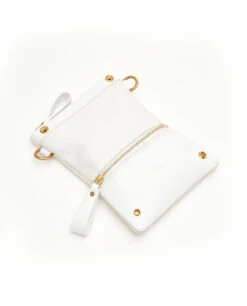 Fold Purse With Shoulder Strap / White - (ki:ts) -Ki:ts Shop image c3372e32 0188 46cb b28b ed9d95bbd587