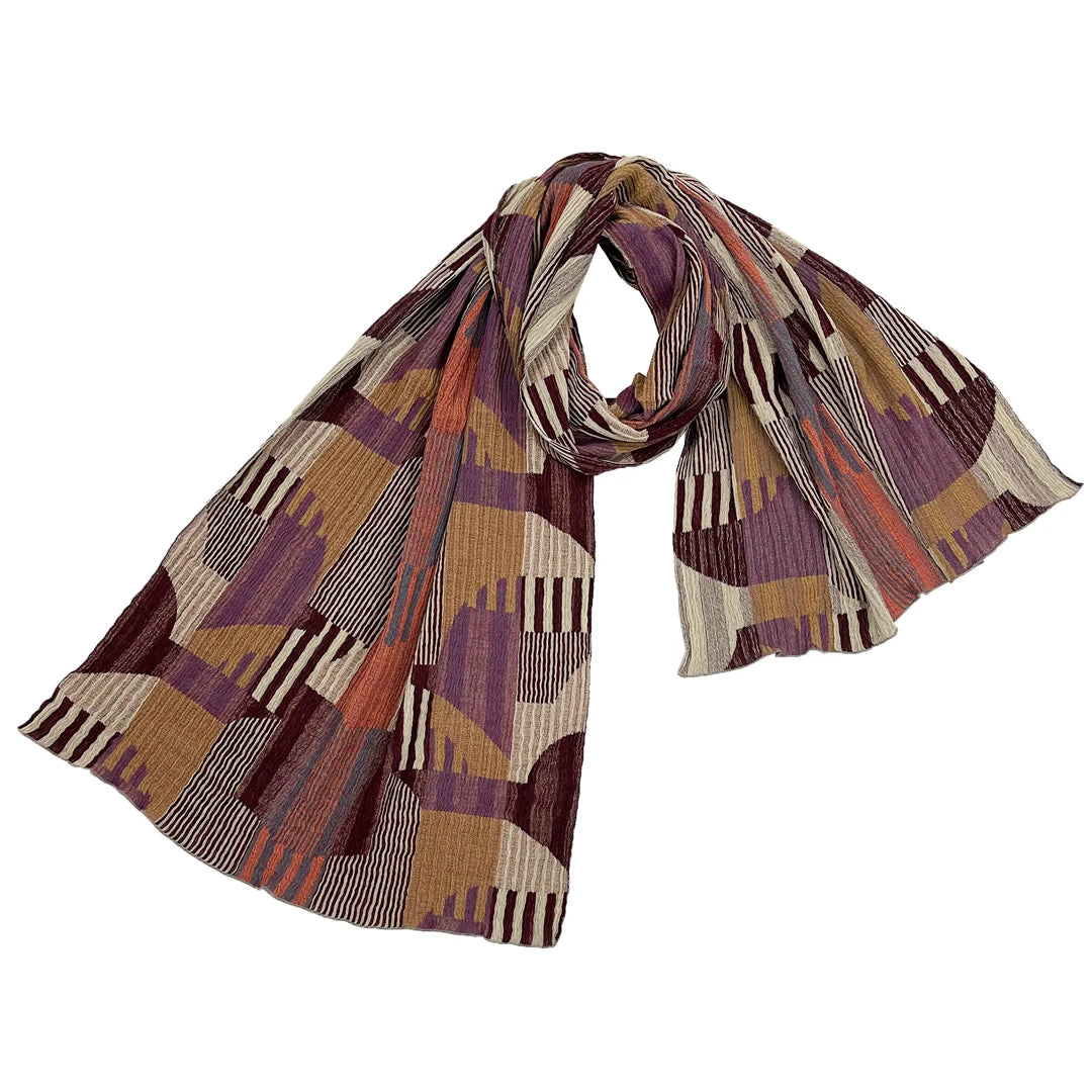 Roof Scarf / Wine - NUNO 3 Roof Scarf / Wine - NUNO