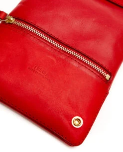Fold Purse With Shoulder Strap / Cherry Red- (ki:ts) -Ki:ts Shop image cc07fca0 f920 476a a1da 73040b6c01c2