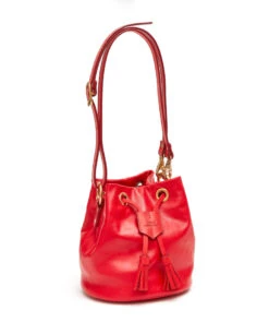 Drawstring Bag With 2 Way Shoulder Strap - S / Cherry Red- (ki:ts) -Ki:ts Shop image ecf68095 0b6c 4e4a b3b5 bafedbb98665
