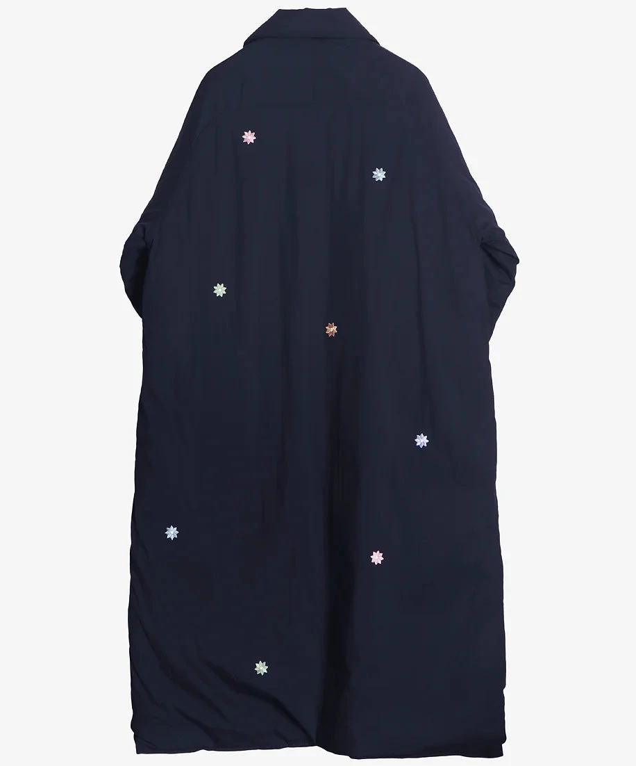 Manteau D'hiver In Recycled Down / Navy - Sillage 5 Manteau D'hiver In Recycled Down / Navy - Sillage - Image 3