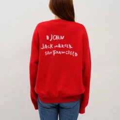Back Logo Print Sweat / Red - J.J. Mercer -Ki:ts Shop red 2 54a5549c bfd4 41d2 ad3a 5eb323ce3b16