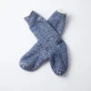 DOUBLE FACE CREW SOCKS / Deep Ocean - ROTOTO -Ki:ts Shop rototo 0478 DOUBLEFACECREWSOCKS DeepOcean