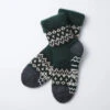 COMFY ROOM SOCKS ”Nordic” / D.Green - ROTOTO -Ki:ts Shop rototo R1260 COMFYROOMSOCKSNORDIC D.Green