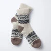 COMFY ROOM SOCKS ”Nordic” / Ivory - ROTOTO