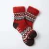 COMFY ROOM SOCKS ”Nordic” / Red - ROTOTO -Ki:ts Shop rototo R1260 COMFYROOMSOCKSNORDIC Red