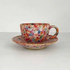 Mitsuharu Oda Multi Coffee Cup & Saucer - Tenryu