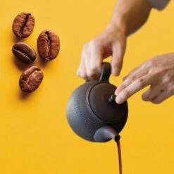 Tokoname Coffee & Tea Pot - (ki:ts) X Tokoname-yaki -Ki:ts Shop tokoname coffeeteapot yellow