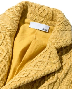 Men's Aran Cable Knit Jacket With Vintage Finish 20 / Mustard - Triaa -Ki:ts Shop triaa2 JKT07 775x960 300