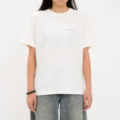 Back Logo Print T-shirts / Vanilla - J.J. Mercer -Ki:ts Shop vanila 1