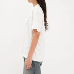 Back Logo Print T-shirts / Vanilla - J.J. Mercer -Ki:ts Shop vanila 2