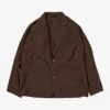 Veste Two Button Twill / Brown - Sillage -Ki:ts Shop vestetwobuttontwill brown front