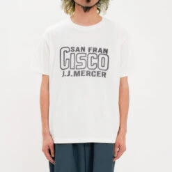 S.F.CISCO Print T-shirts / White - J.J. Mercer -Ki:ts Shop white 1