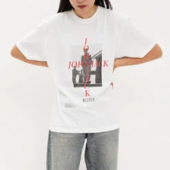 Hot Rod Racing Photo Print T-shirts / White - J.J. Mercer -Ki:ts Shop white 5 839d3312 6361 4f6f a1c0 67cffdd28193