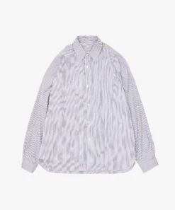 Wide Shirt High Count (regular Shirts) / Navy Stripe - Sillage
